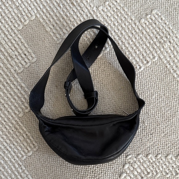 COS Black Leather Adjustable Mini Bag - Picture 1 of 4